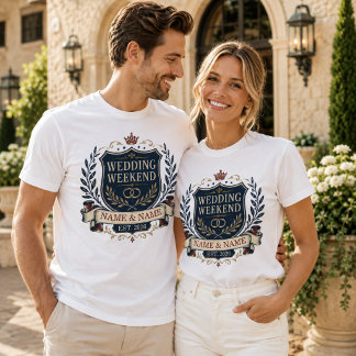 T-shirt Week-end de mariage personnalisé