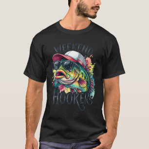 T-shirt Week-end de pêche drôle pour femmes, amie folle co