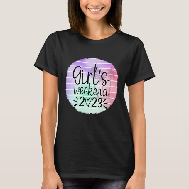 T-shirt Week-end féminin 2023 (Devant)
