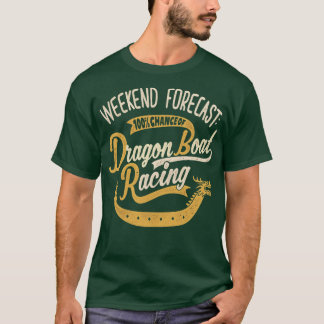 T-shirt Week-End Prévision 100 Chance De Bateau Dragon Rac