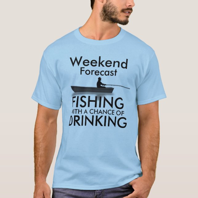 T-shirt "Week-end prévu : Pêche avec une occasion de " (Devant)