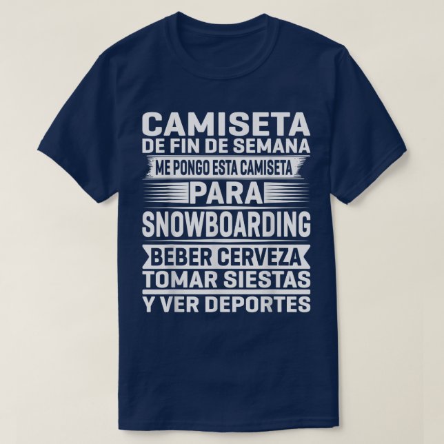 T-shirt Week-end Snowboard (Design devant)