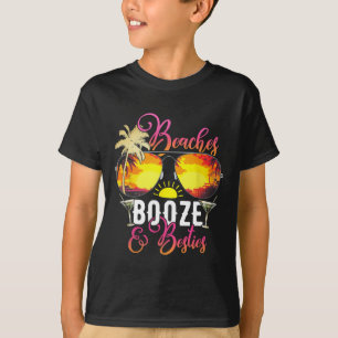 T-shirt Week-End Voyage Amis Plages Booze Et Besties Vac