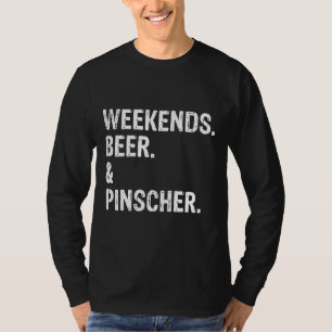 T-shirt Week-ends Bière Et Doberman Pinscher Cool