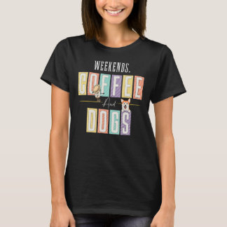 T-shirt Week-ends Café et Chiens Chien Maman Chien Chien