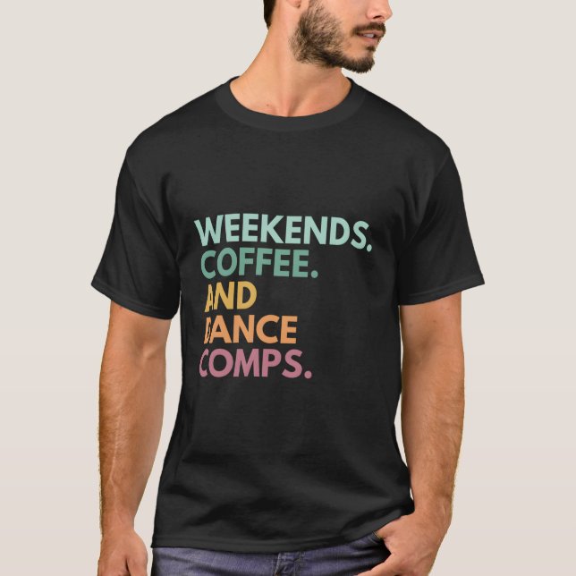 T-shirt Week-ends Café Et Danses (Devant)