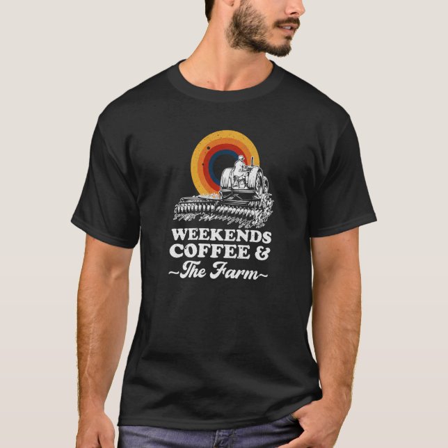 T-shirt Week-ends Café Et La Ferme   (Devant)