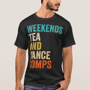T-shirt Week-ends Thé Et Danse Comps Rétro Vintage Tank À