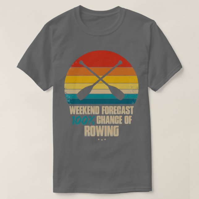 T-shirt Weekend Forecast Rowing (Design devant)