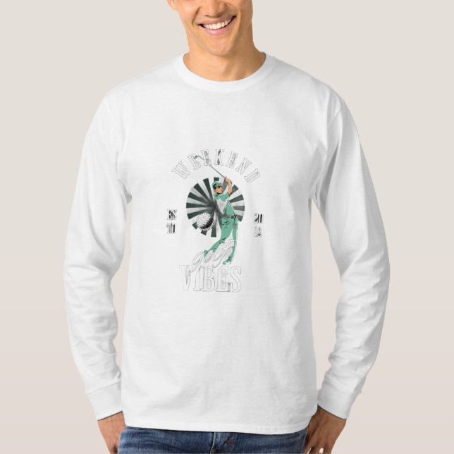 T-Shirt Weekend Golf Vibes – Tee de golf détendu (Devant)