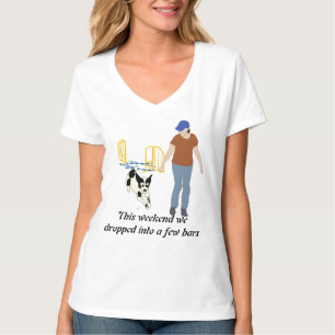 T-shirt Weekend la chute dans des barres