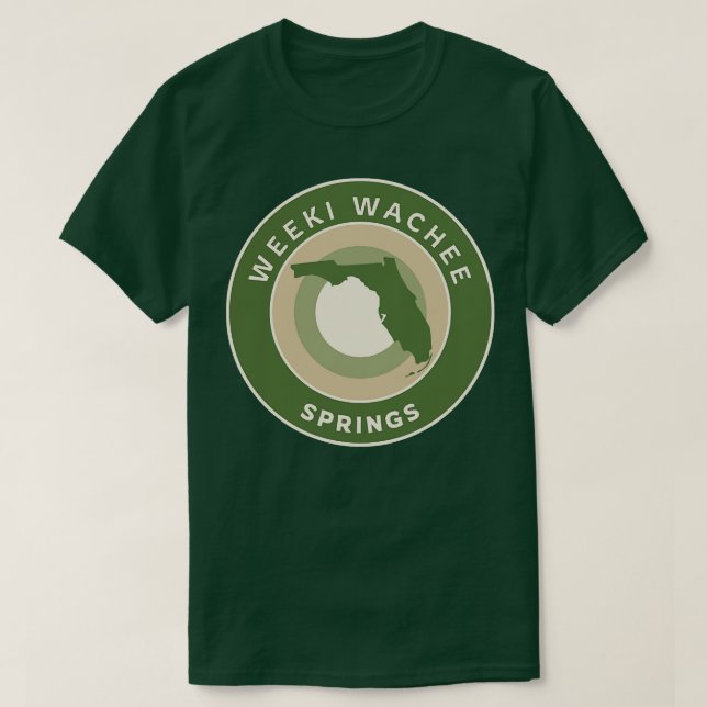 T-shirt Weeki Wachee Springs State Park Floride Bullseye (Design devant)