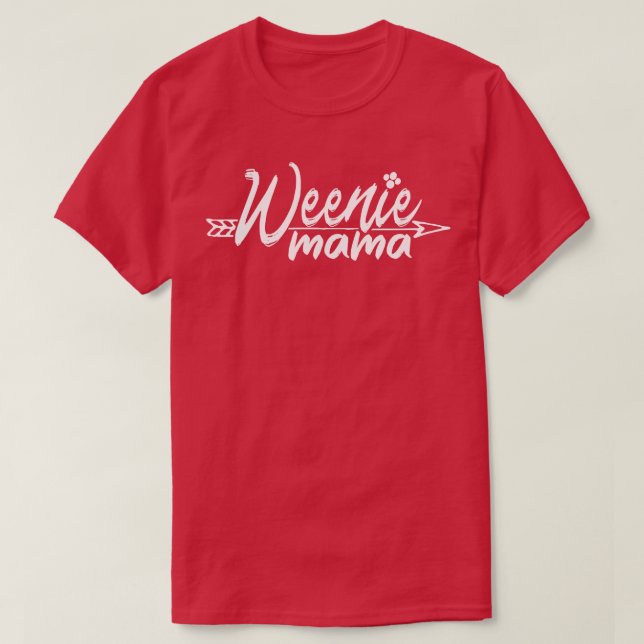T-shirt Weenie Dachshund Chien Maman (Design devant)