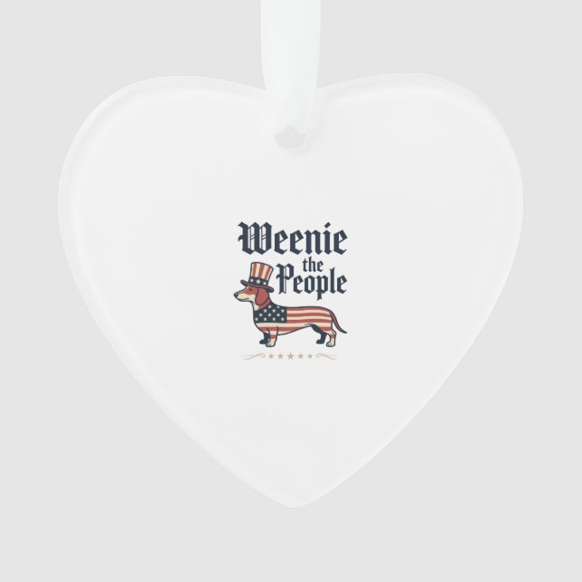 T-Shirt Weenie le Peuple Dachshund Patriotique_1 (devant)