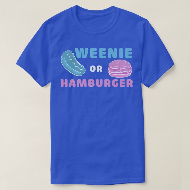 T-shirt Weenie Ou Hamburger Révélation Sexe Drôle (Design devant)