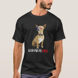 T-shirt Weenie Papa Chihuahua Papa Chien Chihuahua Amateur