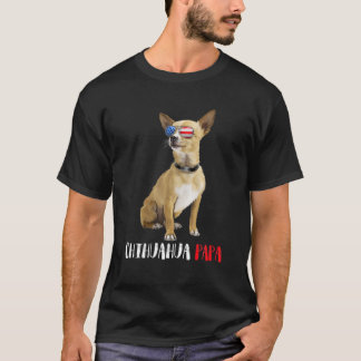 T-shirt Weenie Papa Chihuahua Papa Chien Chihuahua Amateur