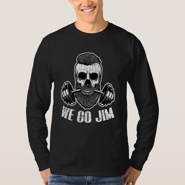 T-shirt WeGoJim Bro Culture Gym Workout Beard Pump Fitness (Devant)