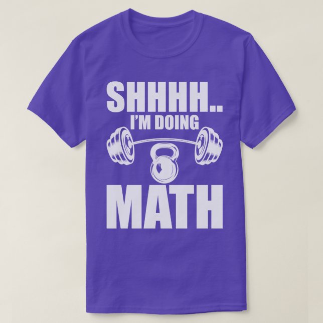 T-shirt Weighter Shhh Je fais des maths w (Design devant)