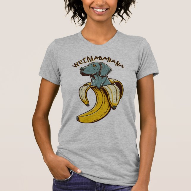 T-shirt Weimabanana; chien mignon (Devant)