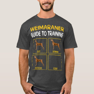 T-shirt Weimaraner Guide D'Entraînement Obedience De Chien