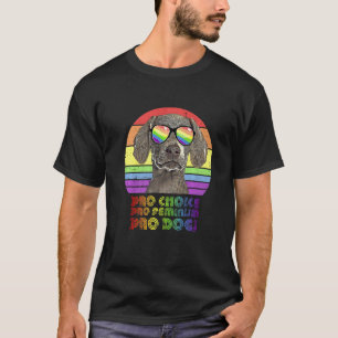 T-shirt Weimaraner Pour le Choix Pour le Féminisme Pour le