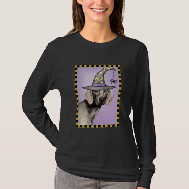 T-shirt Weimaraner Witch (Devant)