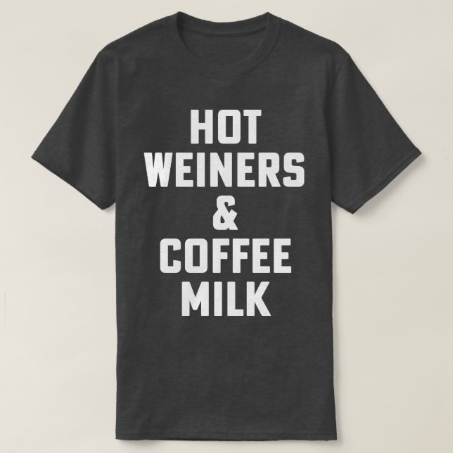 T-shirt Weiners Chauds Et Lait De Café Rhode Island Food 3 (Design devant)