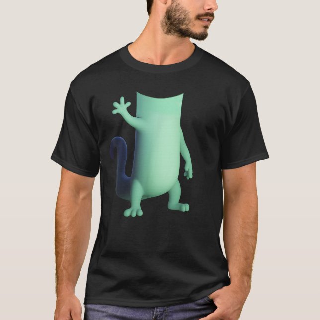 T-shirt Weirdcore Lizard Lizard Mème Animal Lizard (Devant)