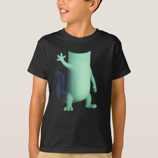 T-shirt Weirdcore Lizard Lizard Mème Animal Lizard (Devant)