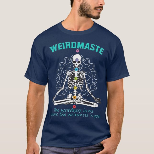 T-shirt Weirdmaste Meditation Yoga Definition Funny Yoga (Devant)