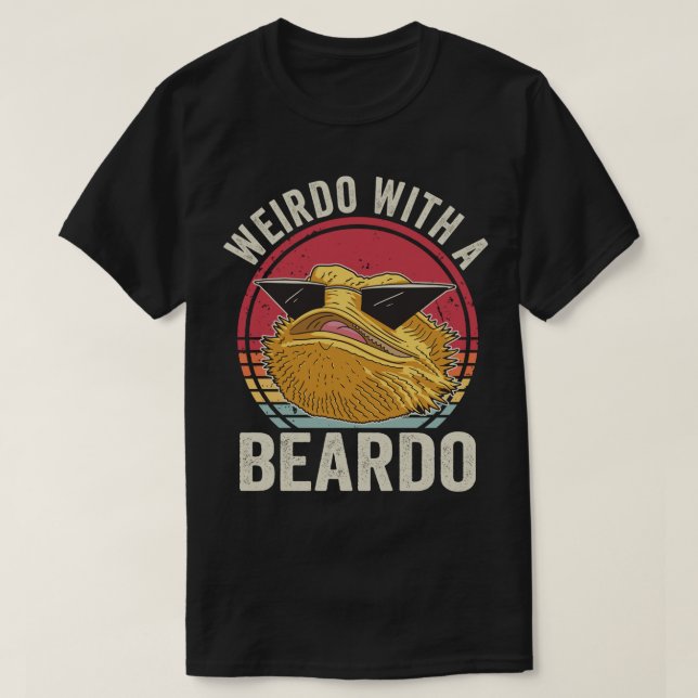 T-shirt Weirdo Avec Un Dragon Porté Par Un Beardo (Design devant)