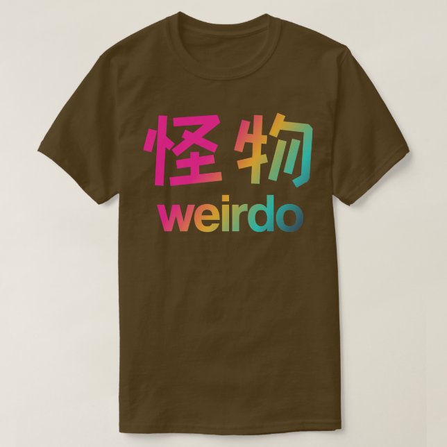 T-shirt Weirdo en Kanji (2) (Design devant)