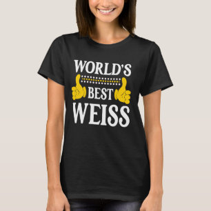 T-shirt Weiss Nom de famille Funny Team Famille Nom du mon