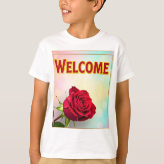 T-shirt Welcome and thank you on T SHIRTS 
