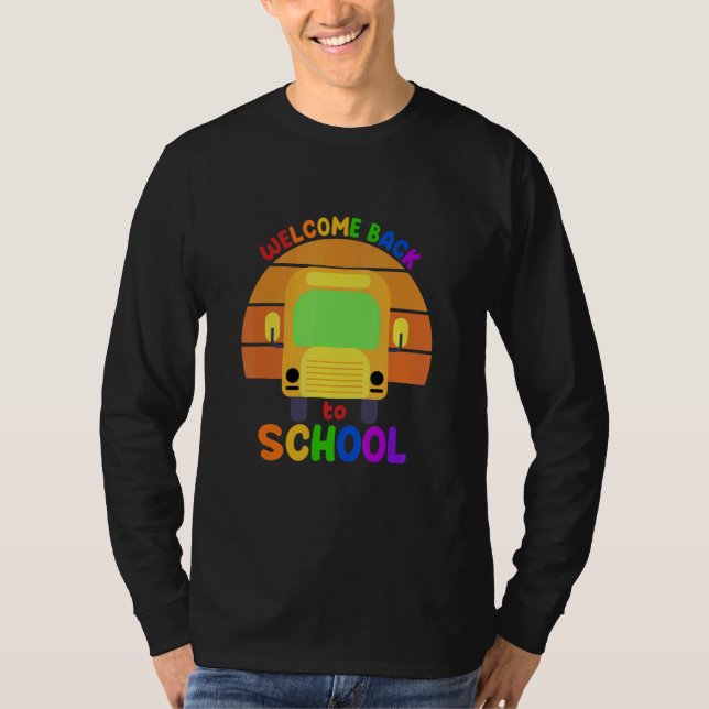 T-shirt Welcome Back To School For Teachers   Happy 1st Fi (Devant)