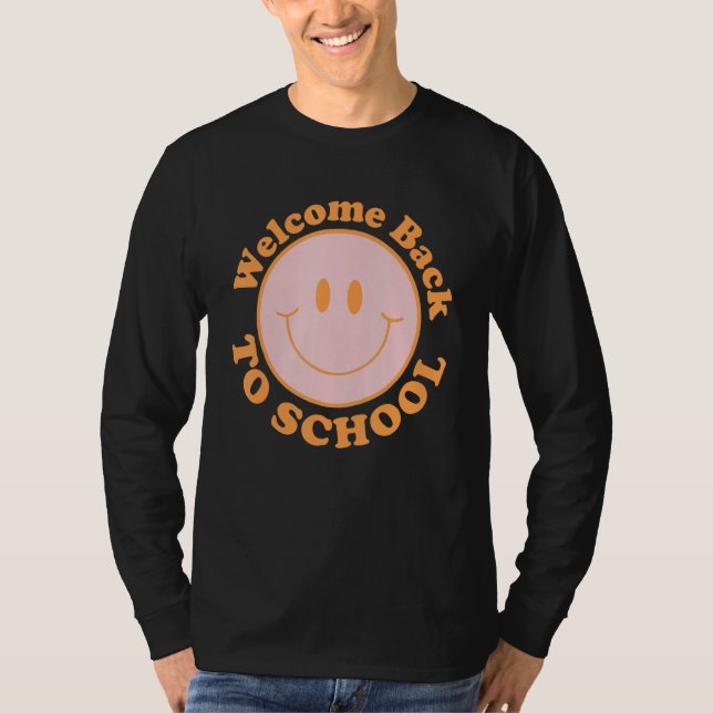 T-shirt Welcome Back To School Happy First Day Of School S (Devant)