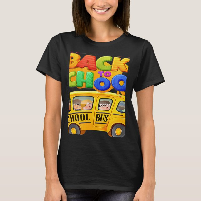 T-shirt Welcome Back to School School Bus Driver Mens Boys (Devant)