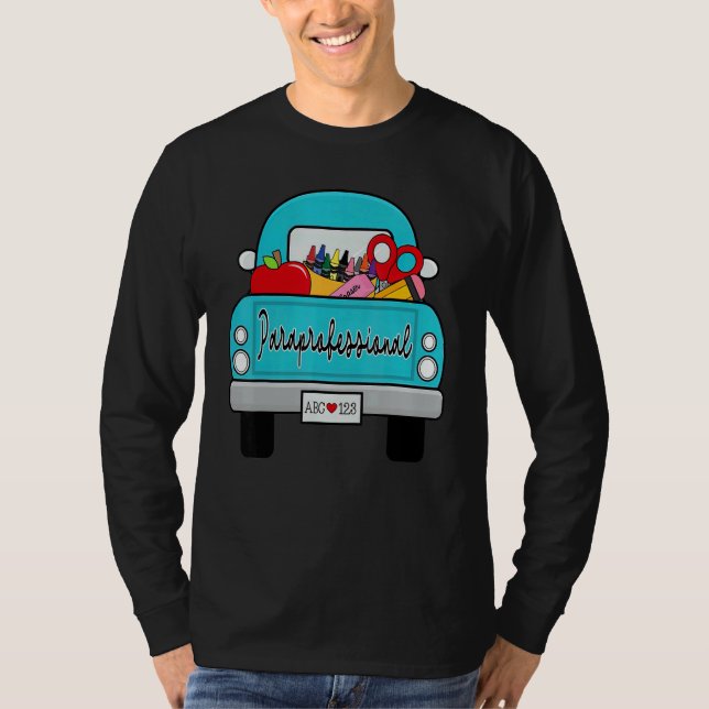 T-shirt Welcome Back to School With Truck   Paraprofession (Devant)