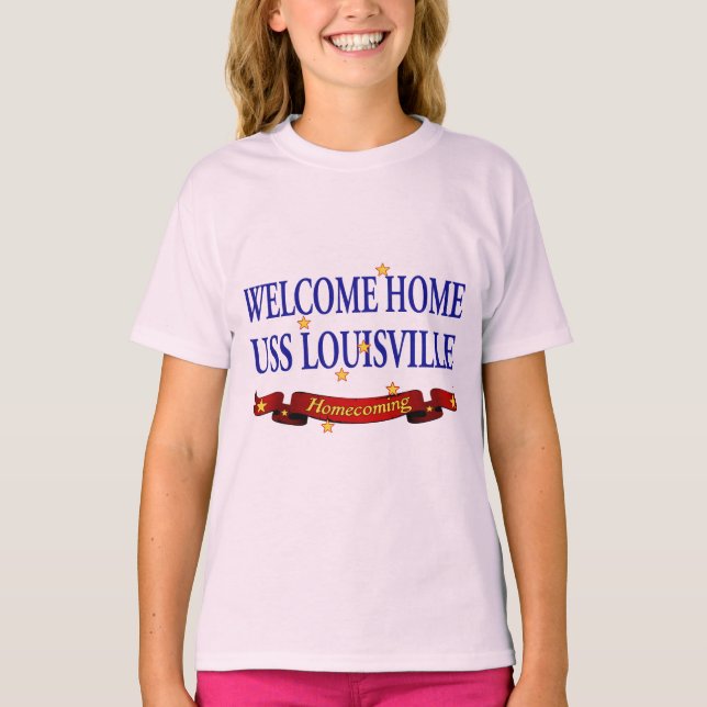 T-shirt Welcome Home USS Louisville (Devant)