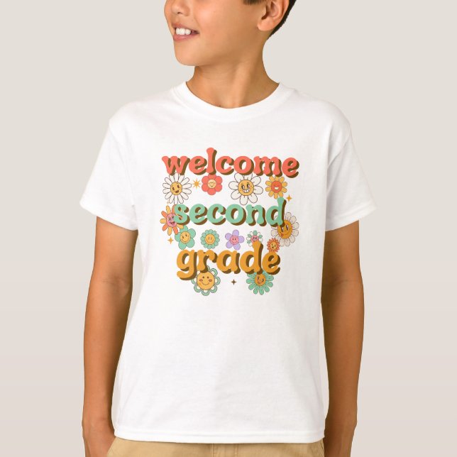 T-SHIRT WELCOME SECOND  GRADE  BACK TO SCHOOL FIRST DAY (Devant)
