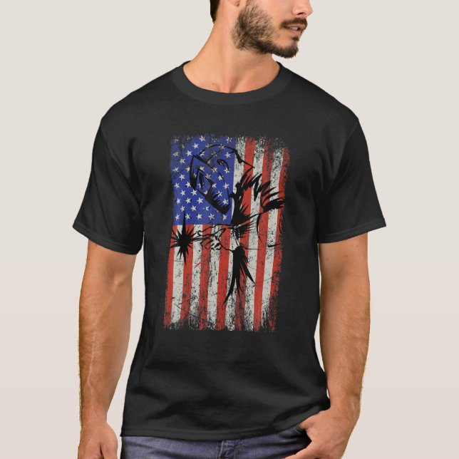 T-shirt Welder American Flag USA Patriotic Welder (Devant)