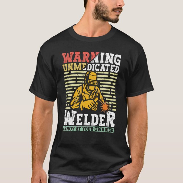 T-shirt Welder Apparel Welding Blacksmith Metal Worker for (Devant)