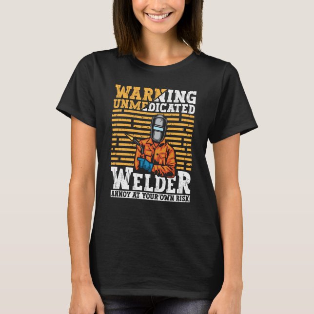 T-shirt Welder Apparel Welding Blacksmith Metal Worker for (Devant)