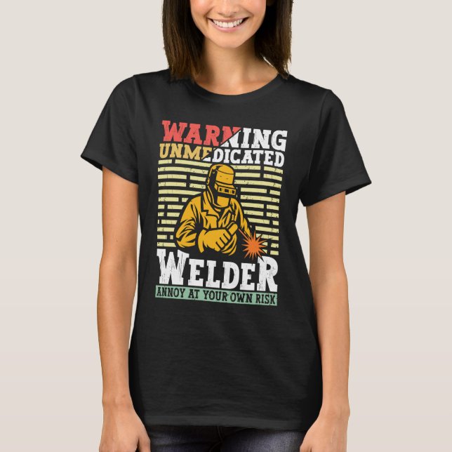 T-shirt Welder Apparel Welding Blacksmith Metal Worker for (Devant)
