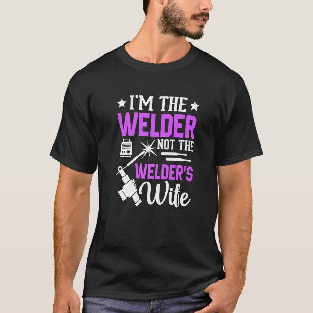 T-shirt Welder  I Know I Weld Like A Girl Try to Keep Up   (Devant)