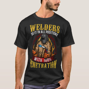 T-shirt Welder Masque métal Hood Gant feu étincelle Tig Ga
