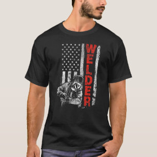 T-shirt Welder USA American Welder Worker Metalworking