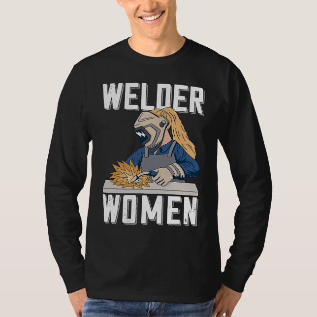 T-shirt Welder Women Outfit for Women Metalworkers (Devant)