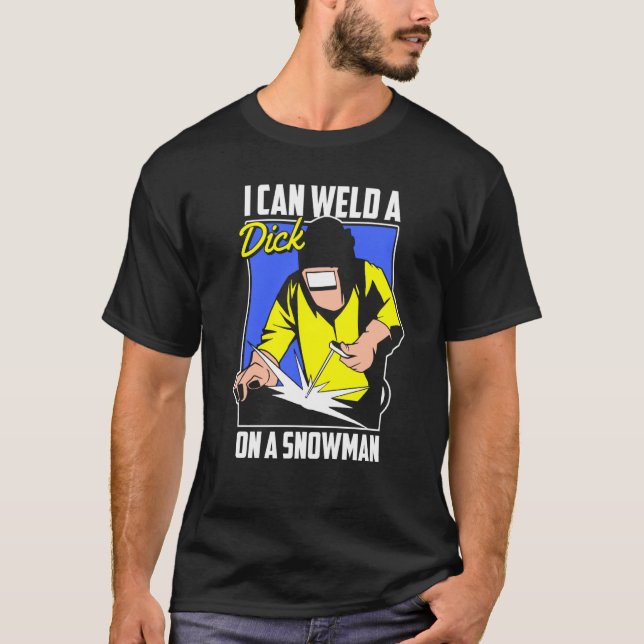 T-shirt Welding Snowman  Metal Worker Welder (Devant)